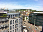 Blick von unserem Büro in die Altstadt Winterthur