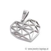 ciondolo con logo personalizzato Acciaio inossidabile, argento, oro, roségold