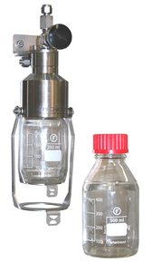 Liquid sampling Back purge - Back purge liquid sampler - Liquid Sampler Back purge configuration - Mechatest Bottle Sampler type MBS-A4 - closed sampling Hydrocarbon liquids - Dopak DPM