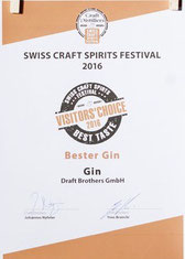 Best Obstbrand für Williams 2015 bei Swiss Crafts Spirits Festival