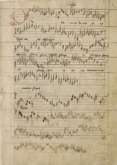 Erste Seite des St. Emmeramer Mensuralcodex (Clm 14274).
