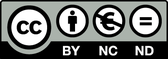Logo, gross, Creative Commons, BY-NC-ND, mit Link zu Creative Commons