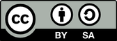 Logo, gross, Creative Commons, BY-SA, mit Link zu Creative Commons