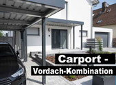Carportfoto mit Vordach Kombination