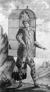 Bildnachweis: Ignaz Alberti: Emanuel Schikaneder als der erste Papageno/wikipedia.org