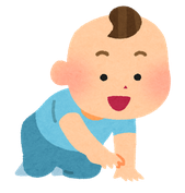 はいはいする赤ちゃん
