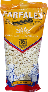  FARFALEJ PASTA PRE COCIDA.  Presentación 200 Grs. Kosher: Cheebar. Origen: Argentina