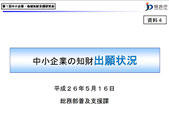 中小企業の知財出願状況