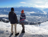 Der Blick von der Nordkette aus Innsbruck ist beeindruckend – besonders im Winter. Foto: C. Schumann