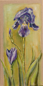 PellyPainting Acryl Blumen Iris