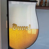 Duvel bier lichtreclame