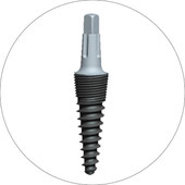 Ein einzelnes minimalinvasives Implantat