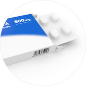 Eine Packung mit Tabletten