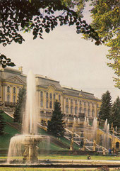 PETRODVORETS. The Great Palace.  F. Rastrelli (1745-55), architects