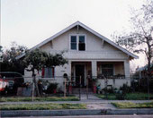 The 4030 East Fisher Street house in East Los Angeles, California USA