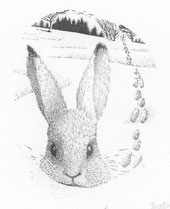 2010　春への道 Way to the Spring　5. 5x 4. 5cm-Limited Edition 30　木口木版 ￥9,500