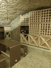 aménagement d'une cave à vin