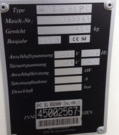  Ekra Mat S50 PC Siebdrucker (Schablonendrucker) Typenschild