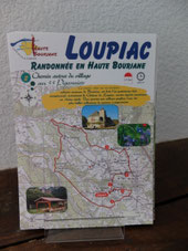 Gîte Le Vieux Frêne : hiking card for trail in Loupiac