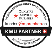 Qualitätssiegel des KMU Verband für Qualität, Service und Fairness