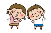 体操をしている子どものイラストです
