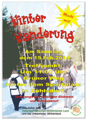 Winterwanderung Plakat