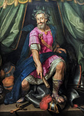Portait d'Henri IV en Mars par Ambroise Dubois - Musée national du Château de Pau.