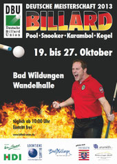 Das offizielle Plakat zur DM 2013: Marcus Westen schreit´s raus...