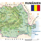 Länderkarte Rumänien