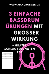 Schlagzeug Übungen Anfänger*innen Bassdrum