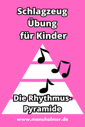 Rhythmus-Pyramide PDF gratis Schlagzeug Übung Kinder