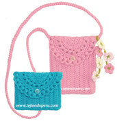 Monedero o bolsito tejido a crochet de una sola pieza (1 piece crochet purse)