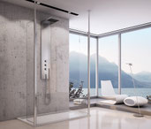 freistehende Duschabtrennung