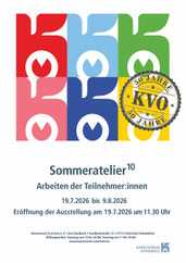 Plakat des Kunstvereins OHZ zum Sommeratelier 10.0