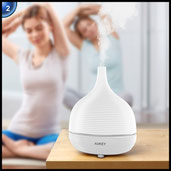 AUKEY Aroma Diffuser Luftbefeuchter 500ml mit 7 Farben-LED - Kim ... AUKEY Aroma Diffuser Luftbefeuchter 500ml mit 7 Farben-LED - Kim ...