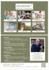 Druckatelier46 Gestaltung Flyer Aegerter-Begleitung in Altersanliegen A5 2-seitig
