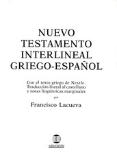 Interlinear Bible GFrancisco Lacueva