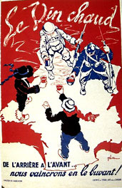 Affiche : " le vin chaud, nous vaincrons en le buvant ! "