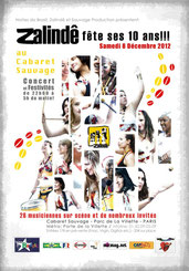 Zalindê fête ses 10 ans le Samedi 8 Décembre!