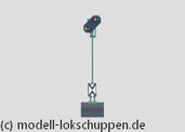 Märklin 76383 Licht-Vorsignal der DB (Vr0 / Vr1 / Vr2) C-Gleis H0