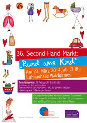 Plakat zum Second Hand Markt in Waldgirmes