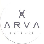 POSAVASO DE HOTELES DE ESPAÑA - ARVA HOTELES. COLOR BLANCO - CARTÓN FINO (NUEVO) 1€.
