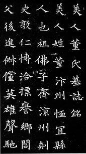 美人董氏墓誌銘