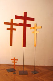 Tischkreuz, Standkreuz, Kreuz, Lack - Kreuz