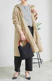 ジップアップスプリングコート  フォーユー価格　3,880円(税込)  ［BEIGE］