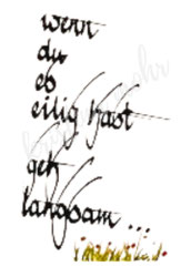 Eilig Kalligraphie Kristina Mohr