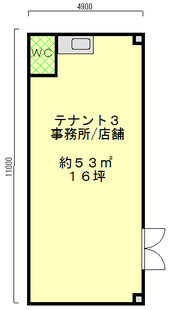 ハイツアカデミック　テナント３１Ｆ平面図