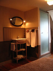 Lavabo et douche