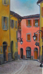 Borgo della Sorghina, olio su tela. 35 x 50. 2015