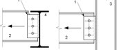 Design and verification of steel connection with clip angles, beam to beam connection